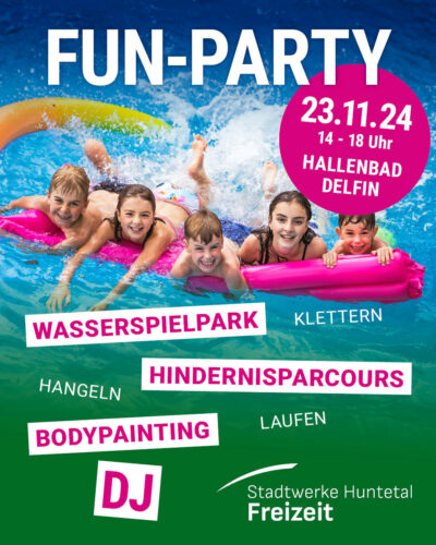 Fun-Party im Hallenbad Delfin